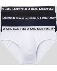 KARL LAGERFELD - Logo Briefs – 3-Pack - Lyst