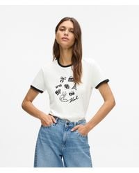 KARL LAGERFELD - Karl Charms T-Shirt - Lyst