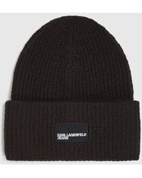 KL Jeans - Logo Patch Long Beanie - Lyst