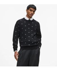 KARL LAGERFELD - Monogram Knitted Sweater - Lyst
