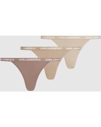 KARL LAGERFELD - Logo Brazilian Briefs – 3-Pack - Lyst