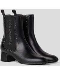 Karl Lagerfeld - Bonnie Studded Chelsea Boots - Lyst