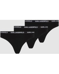 Karl Lagerfeld - Culottes Avec Logo – Lot De 3, Femme, Taille - Lyst