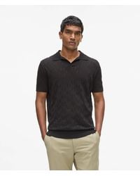 KARL LAGERFELD - Monogram Knit Polo Shirt - Lyst
