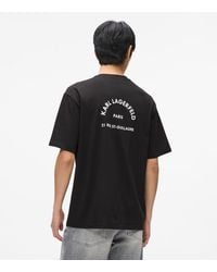 KARL LAGERFELD - Rue St-Guillaume Relaxed T-Shirt - Lyst