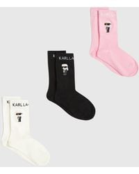 KARL LAGERFELD - Ikon Socks – 3-Pack - Lyst