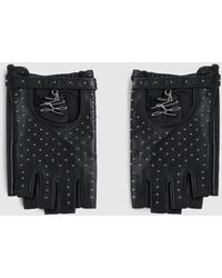 KARL LAGERFELD - K/Autograph Studded Fingerless Gloves - Lyst