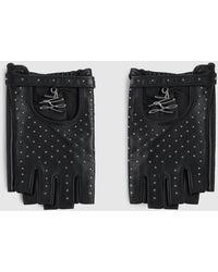 KARL LAGERFELD - K/Autograph Studded Fingerless Gloves - Lyst
