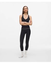 KARL LAGERFELD - Contrast Piping Athleisure Leggings - Lyst