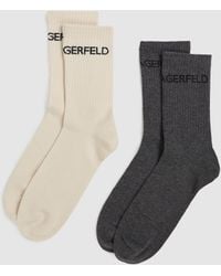 Karl Lagerfeld - Chaussettes Avec Logo – Lot De 2, Femme, Taille - Lyst