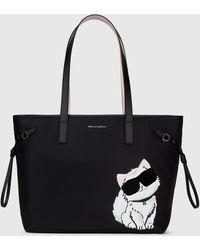 KARL LAGERFELD - Ikon Choupette Drawstring Tote Bag - Lyst