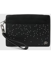 KARL LAGERFELD - Exclusive K/Autograph Rhinestone Pouch - Lyst