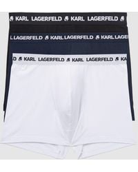 KARL LAGERFELD - Logo Monochrome Trunks – 3-Pack, Multicoloured - Lyst