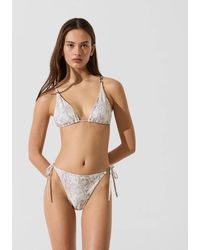 KARL LAGERFELD - Side-Tie Bikini Bottoms - Lyst