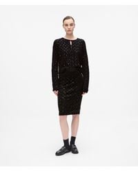 Karl Lagerfeld - Jupe En Maille À Sequins - Lyst
