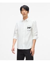 KARL LAGERFELD - Ikon Sketch Shirt - Lyst