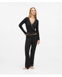 KARL LAGERFELD - Signature Loungewear Flared Pants - Lyst
