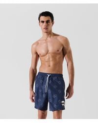 Karl Lagerfeld - Short De Bain À Imprimé Façon All-Over Ikon, Homme, Taille - Lyst