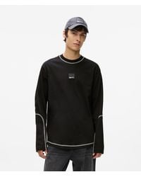 KL Jeans - Contrast Stitch Long-Sleeved T-Shirt - Lyst