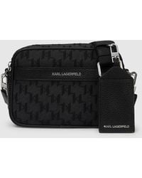 KARL LAGERFELD - K/Monogram Jacquard Camera Bag - Lyst