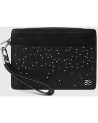 KARL LAGERFELD - Exclusive K/Autograph Rhinestone Pouch - Lyst