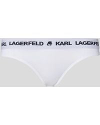 Karl Lagerfeld - Tanga Logo, Femme, Taille - Lyst