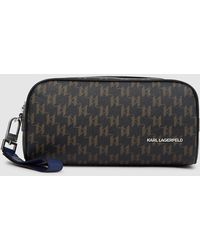 KARL LAGERFELD - K/Monogram Kanvas Wash Bag, Multicoloured - Lyst