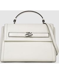 KARL LAGERFELD - K/Autograph Medium Top Handle Bag - Lyst