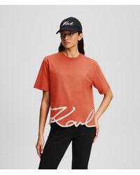 Karl Lagerfeld - , Woman, Orange, Size: L - Lyst