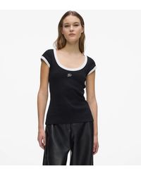 KARL LAGERFELD - And Scoop Neck T-Shirt - Lyst