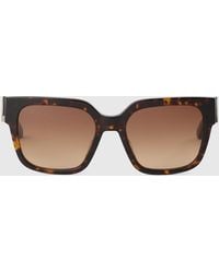 KARL LAGERFELD - Monogram Square Sunglasses - Lyst