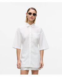 KL Jeans - Short-Sleeved Tie Waist Shirt - Lyst