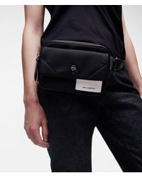 Karl Lagerfeld K/ikonik Nylon Belt Bag - Black