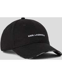 Karl Lagerfeld - Essential Logo-Embroidered Baseball Cap - Lyst