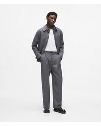 KARL LAGERFELD - Pinstripe Wool‑Blend Pants - Lyst