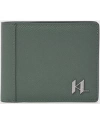 KARL LAGERFELD - K/Monogram Leather Wallet - Lyst