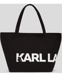 Karl Lagerfeld - K/essential Oversized Logo Shopper - Lyst