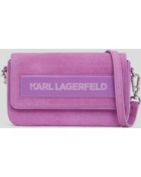 Karl Lagerfeld - Ikon K Small Flap Shoulder Bag - Lyst