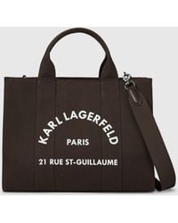 KARL LAGERFELD - Rue St-Guillaume Medium Square Tote Bag - Lyst