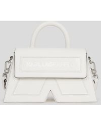 Karl Lagerfeld - Ikon K Small Leather Crossbody Bag - Lyst