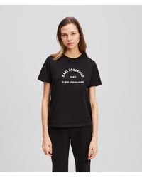 Karl Lagerfeld - Rue St-Guillaume T-Shirt, Frau, Größe - Lyst