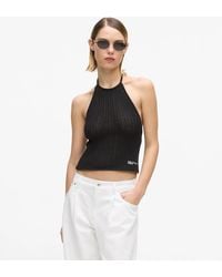 KL Jeans - Knitted Halterneck Top - Lyst