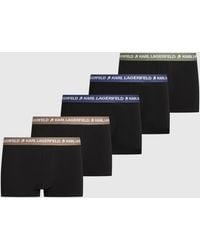 KARL LAGERFELD - Contrast Waistband Trunks – 5-Pack - Lyst