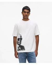 KARL LAGERFELD - T-Shirt À Imprimé Karl, Homme, Taille - Lyst