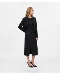 KARL LAGERFELD - Tailored Wrap Skirt - Lyst