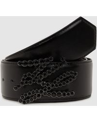 KARL LAGERFELD - K/Autograph Rhinestone Belt - Lyst