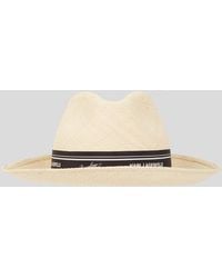 KARL LAGERFELD - Kl X Borsalino Panama Hat - Lyst