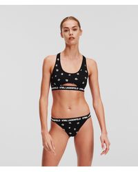 Karl Lagerfeld - Ikon Karl Peephole-Bralette, Damen, Größe - Lyst