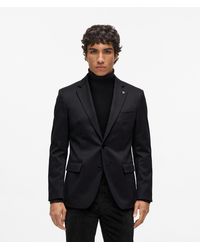 KARL LAGERFELD - Wool-Blend Tailored Blazer - Lyst