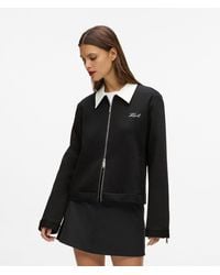 KARL LAGERFELD - Karl Dna Zip-Up Sweatshirt - Lyst
